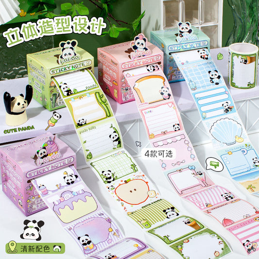 Panda Peel Off Sticky Note Roll