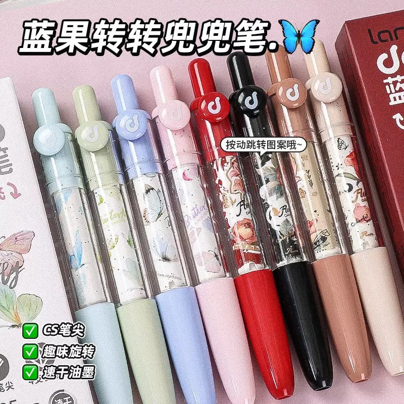 Premium Floral Black Ink Pen