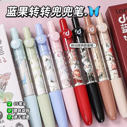 Premium Floral Black Ink Pen