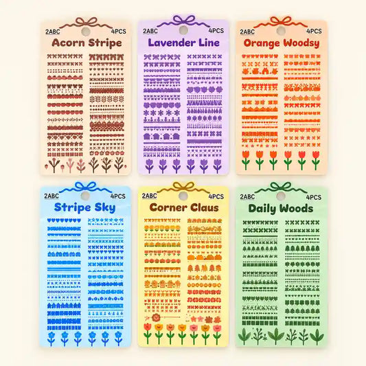 Kawaii Border Sticker Sheets