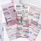 English Journaling Quotes 6 Sheet Sticker Set