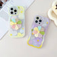 Floral Iphone Case With Charm and Phone Holder