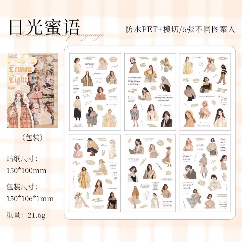 Cozy Girly Deco Sticker Set