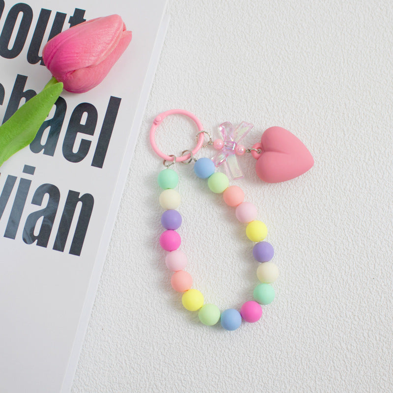 Macaron Heart Bag/Mobile Keychain