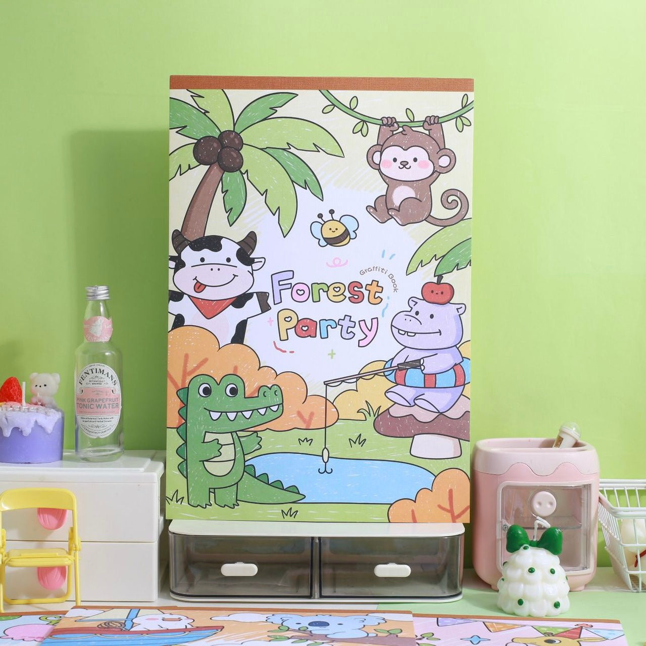 Giant Forest Party Coloring Book