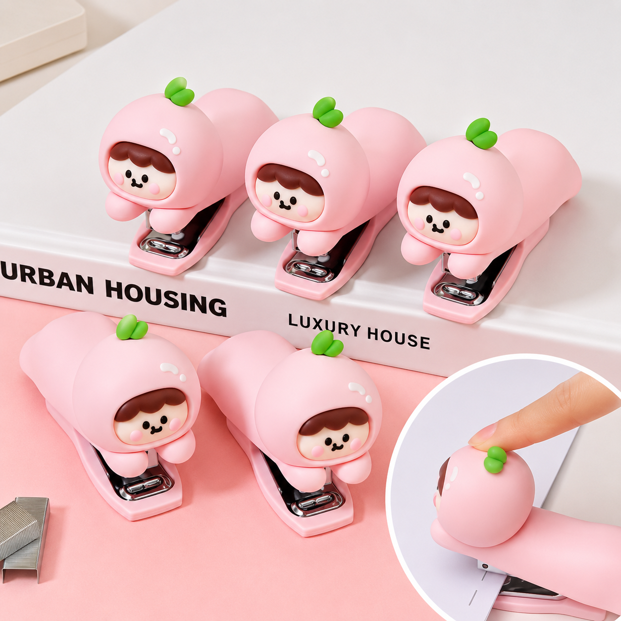 Peachy Girl Stapler