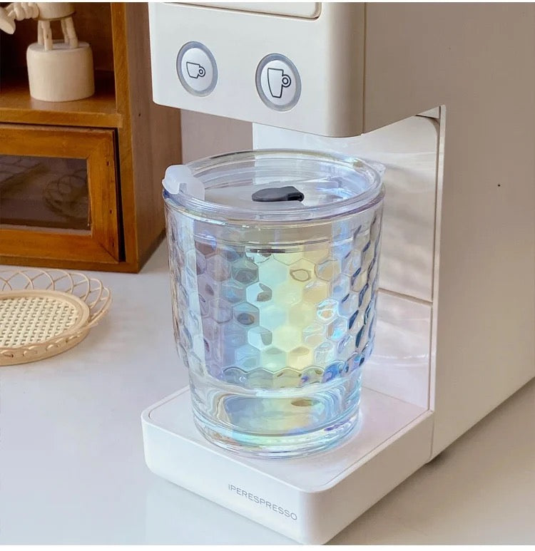 Holographic Glass Tumbler