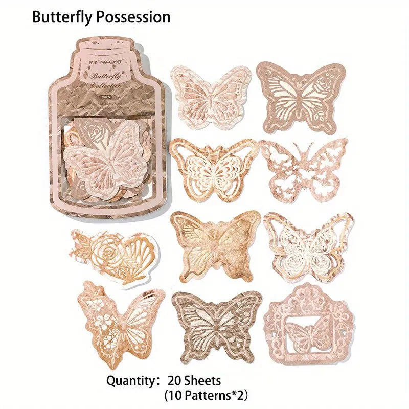 Vintage Butterfly Deco Cutouts