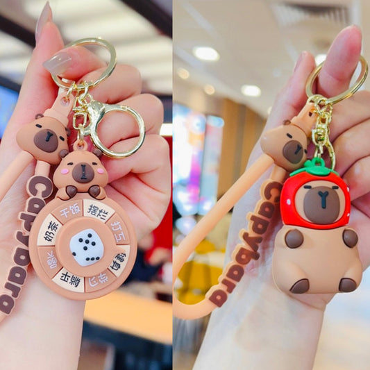 Premium Capybara Couple Keychain Set (2pcs Set)