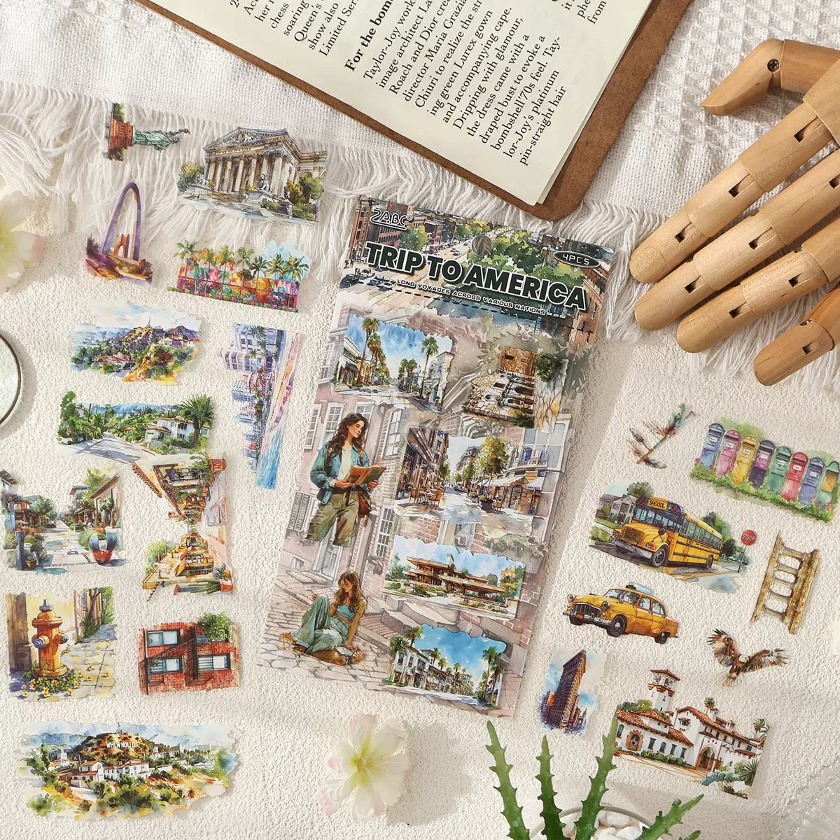 Wanderlust Watercolours Sticker Pack