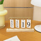 Pinteresty Nordic Flip Metal Desk Calendar