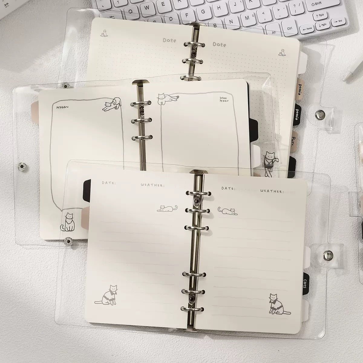 Kawaii Kitty Spiral Diary