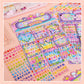 Kawaii Alphabet Puffy Sticker Set