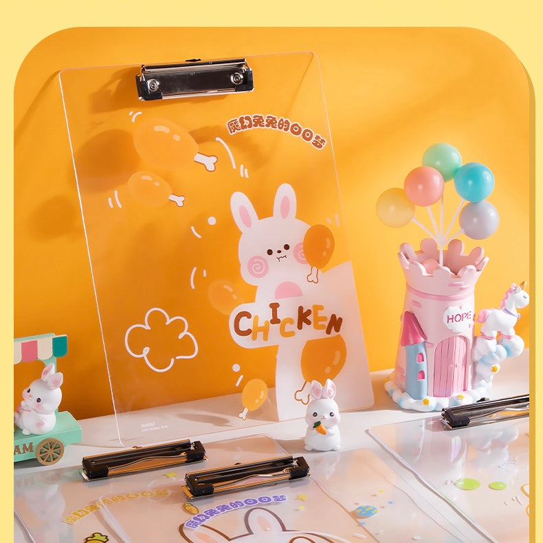 Kawaii Transparent Exam Pad