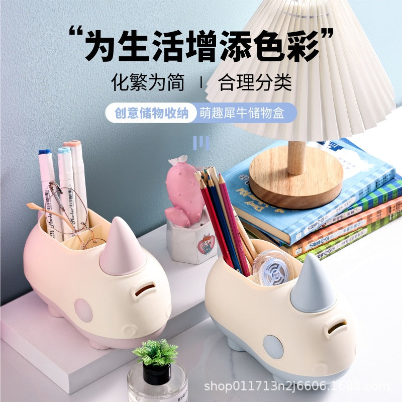 Dino Pen Holder W Money Bank
