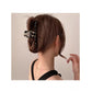 Black Check Claw Clips