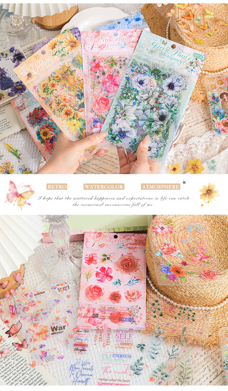 Rose Journal Sticker (6 Sheets)