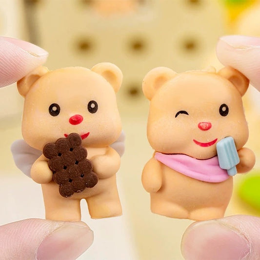 Cheese Bear Eraser Set 5pcs