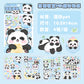 Panda Pet Matte Sticker Set 4 Sheets