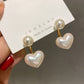 Heart Pearl Earrings