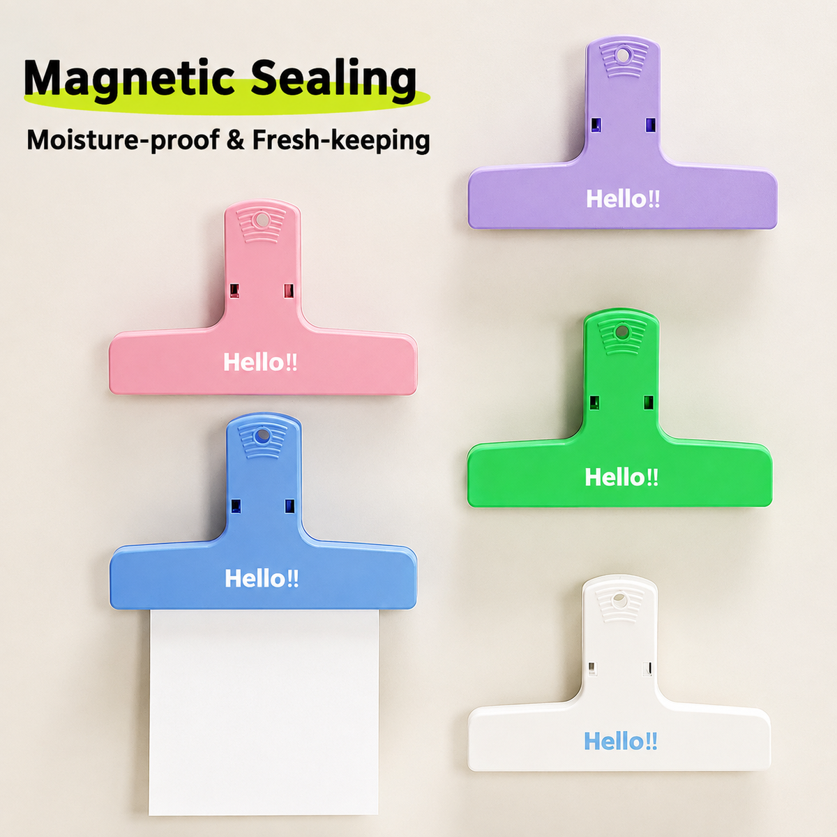 Happy Seal Magnetic Clip