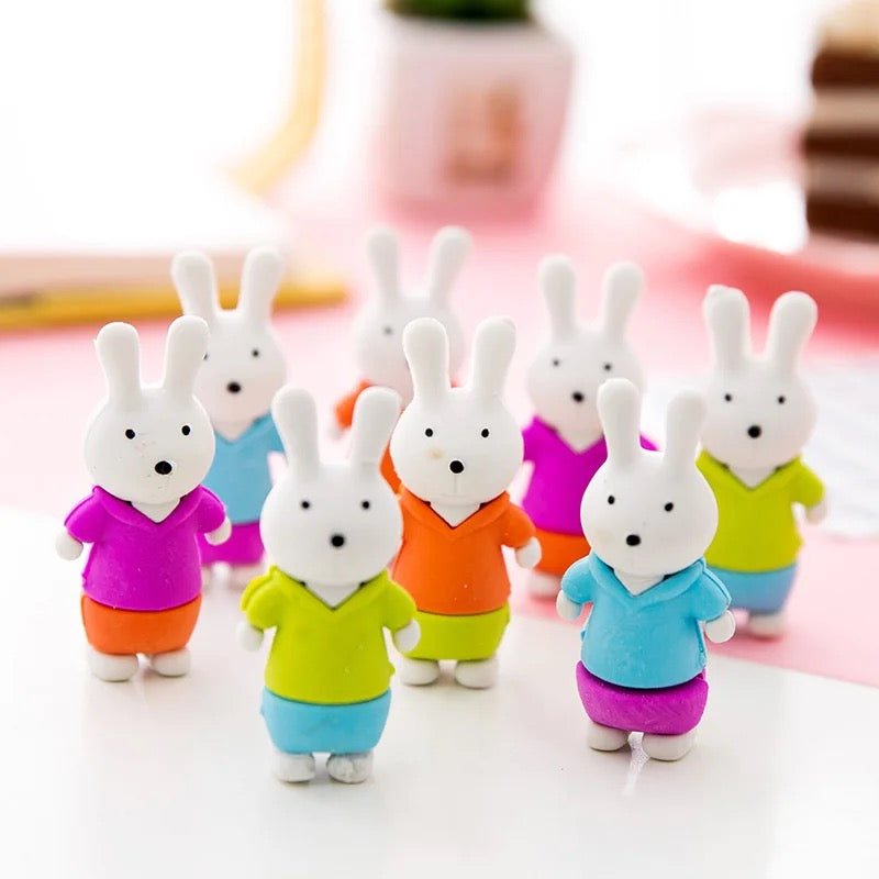 Bunny Eraser 5pcs Set