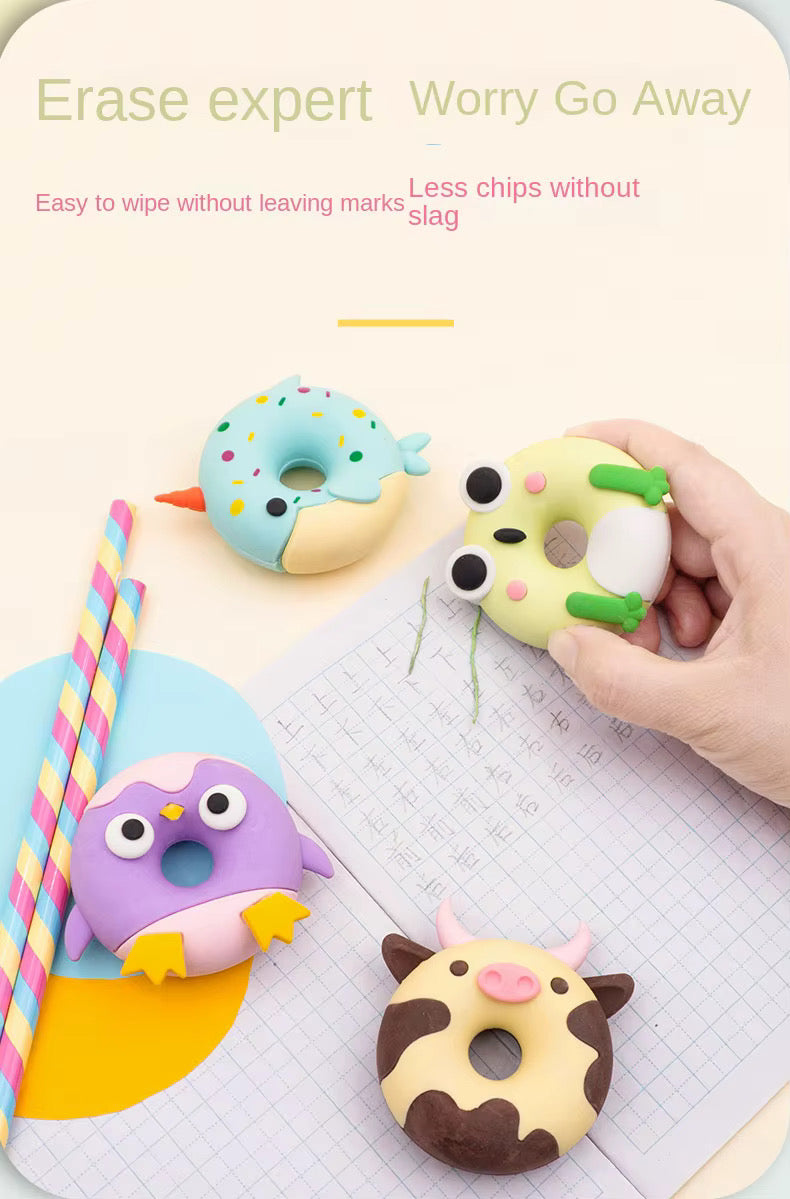 Animal Donut Eraser