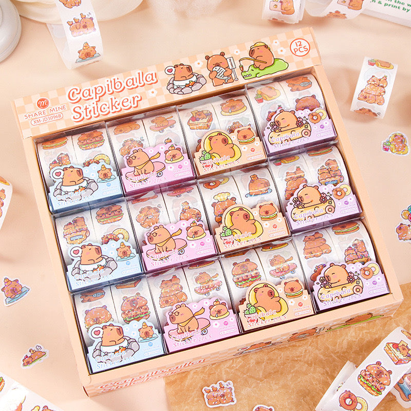 Capybara Sticker Roll