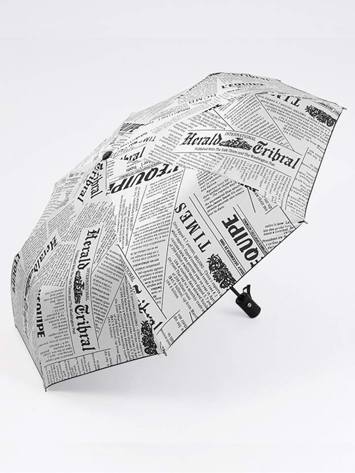 News Paper Print Umbrella