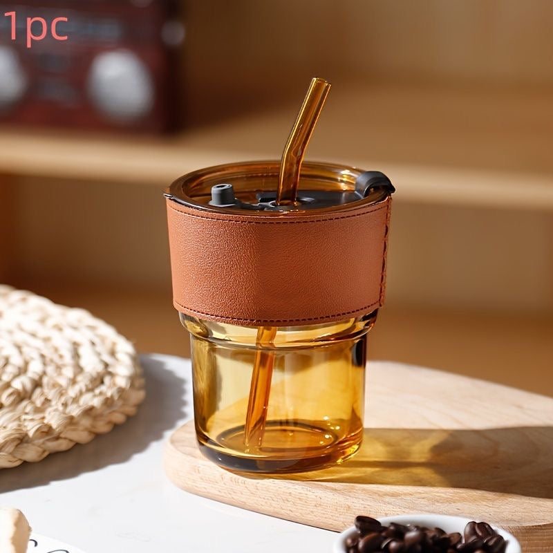 Glass Coffee Mugs With Straw