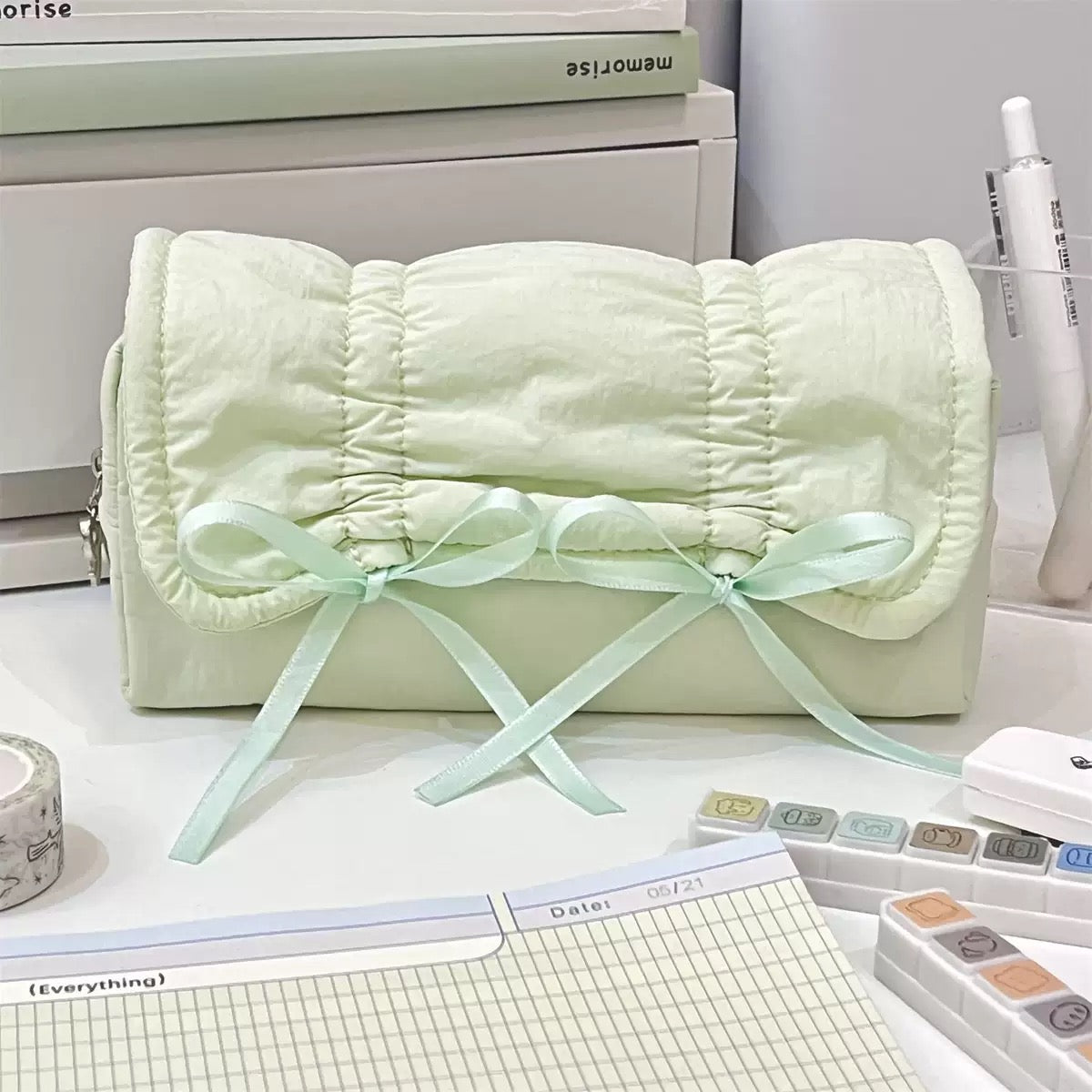 Puffy Bow Pencil Case
