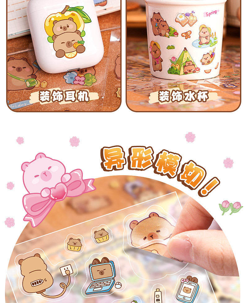 Capybara Daily Life Sticker Box (100pcs)