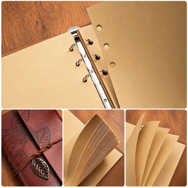 Vintage Leaf Leather Diary
