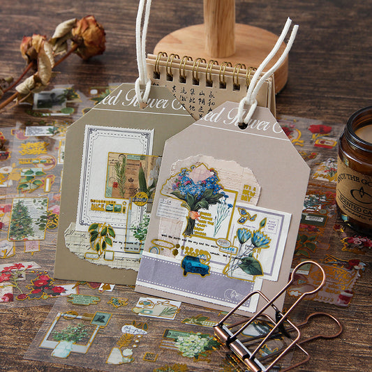 Floral Vintage Pet Stickers 2 Sheets