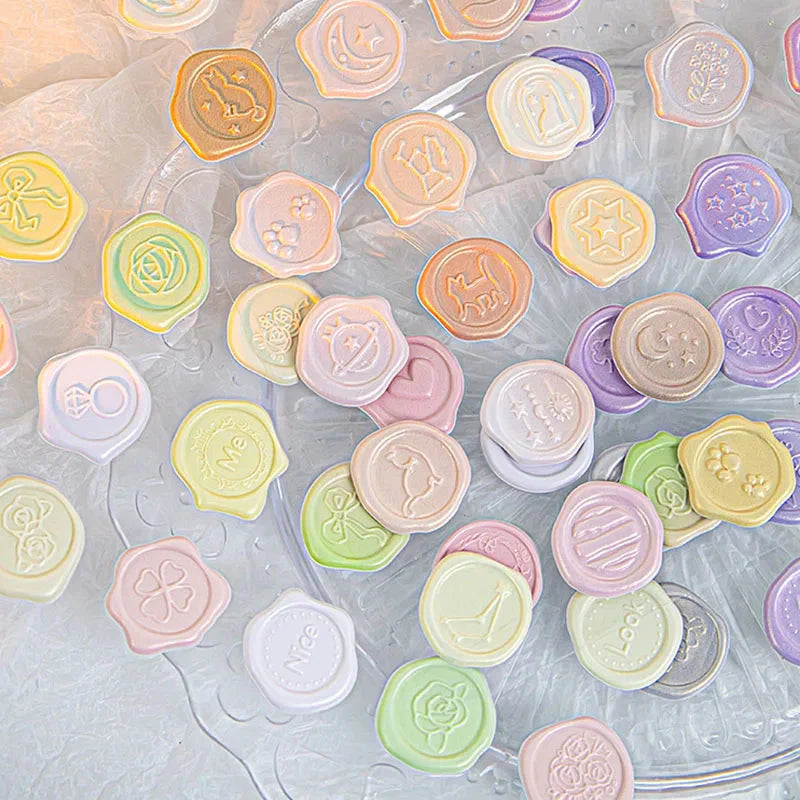 Pastel Wax Seal Stickers