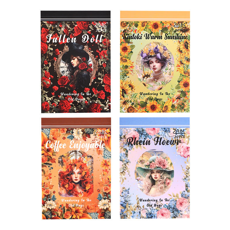 Vintage Garden Deco Sticker Book