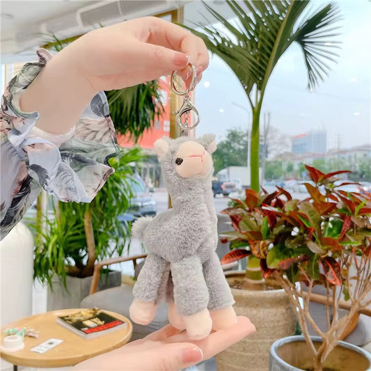 Alpaca Plush Keychain