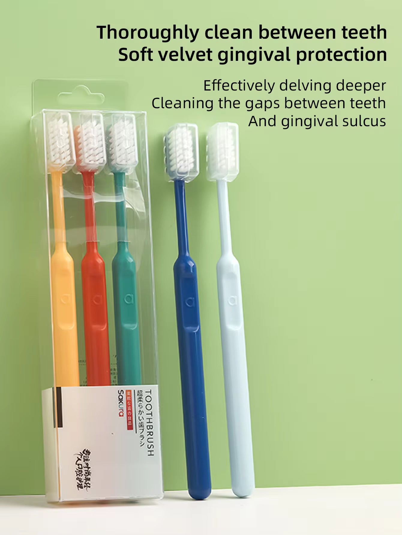 Sakura Super Soft Toothbrush set of (3pcs)