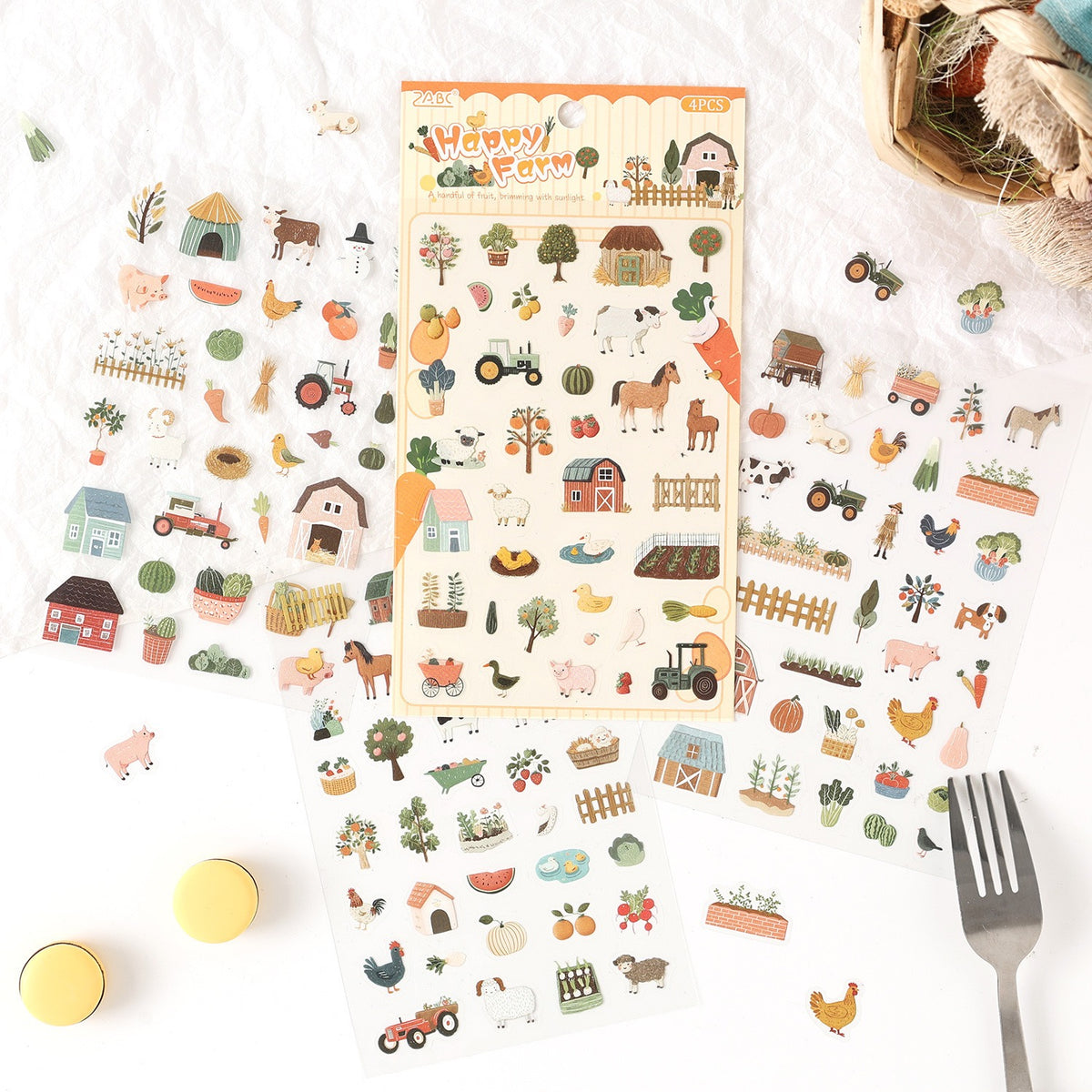 Kawaii Lifestyle Sticker Set