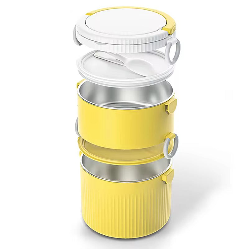 2 Layer Pot Thermal Office Lunch Box