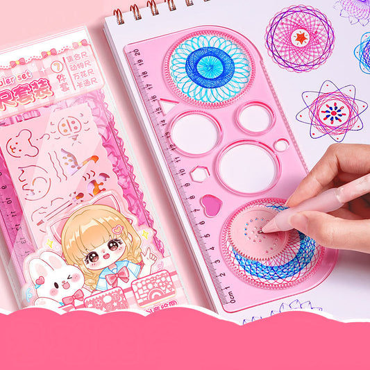 Doodle Ruler Set Combo 7+1 Pack