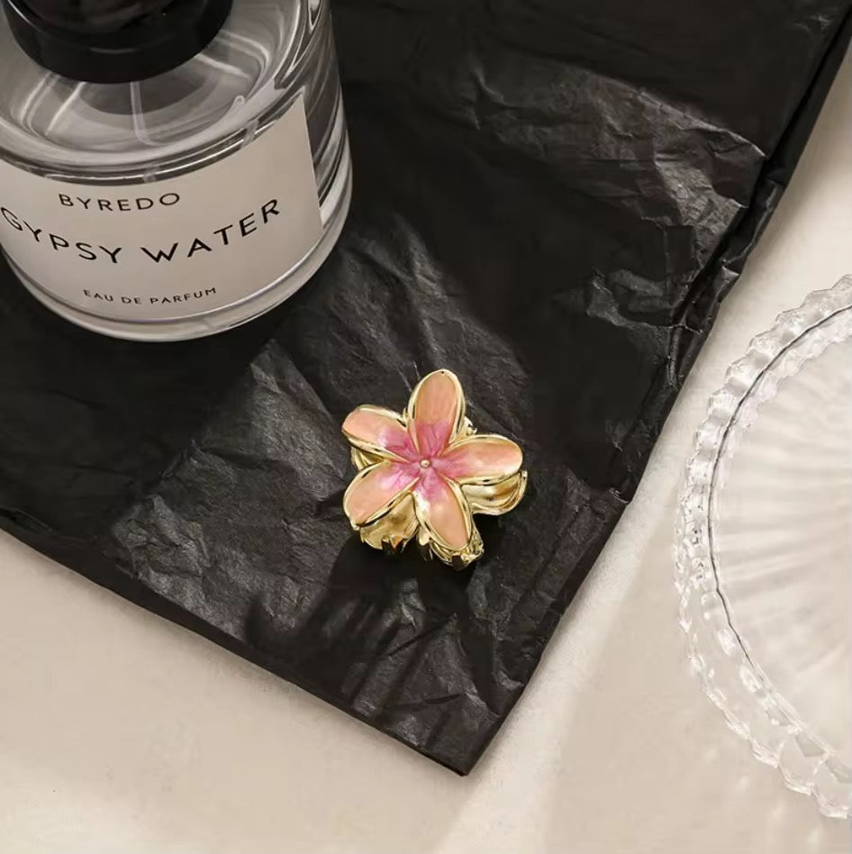 Metal Floral Claw Clip