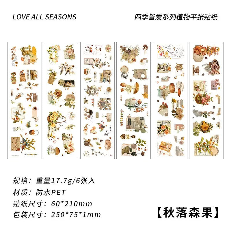 Vintage Botanical Sticker Pack