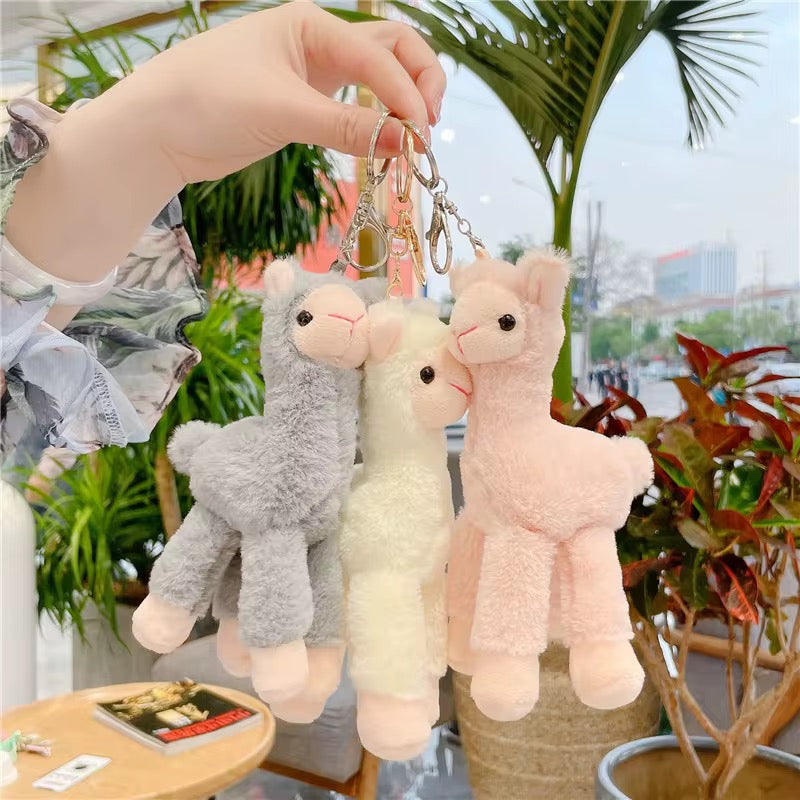 Alpaca Plush Keychain