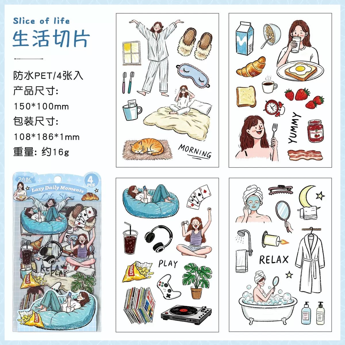 Girly Daily Moments Stickers
