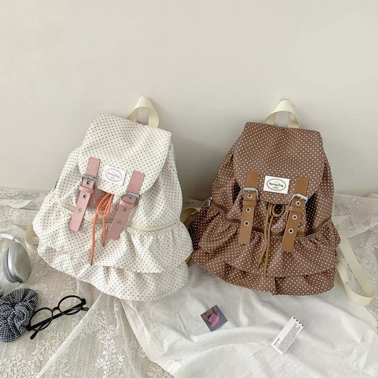 Latte Polka Backpack