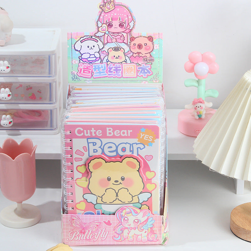 Cheese Bear Kawaii Spiral Diary