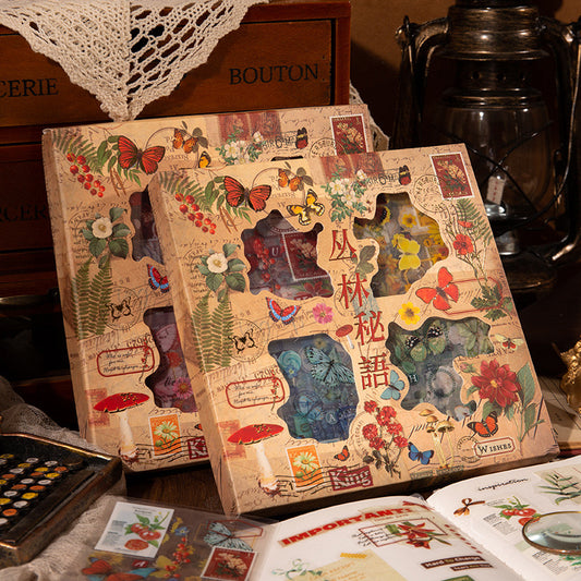Vintage Sticker Box (100pcs)