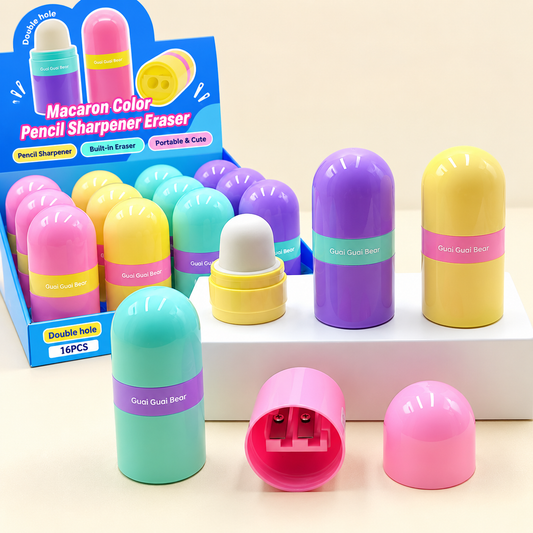 Macaron Eraser & Sharpener