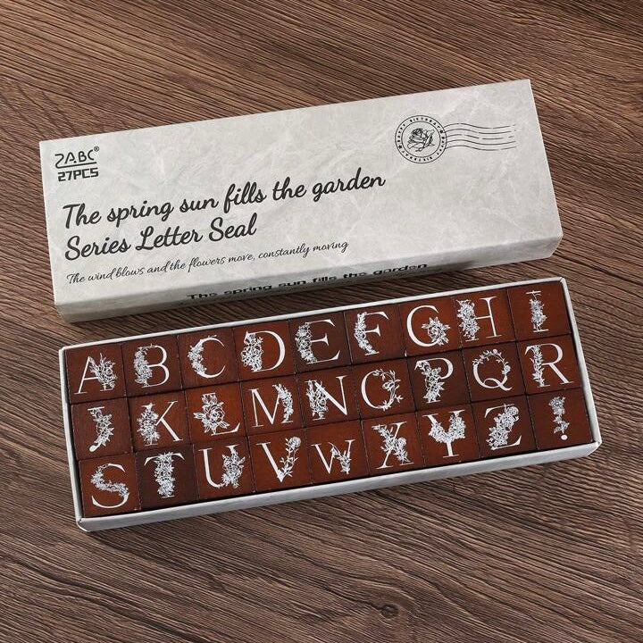 Wooden Alphabet Stamp